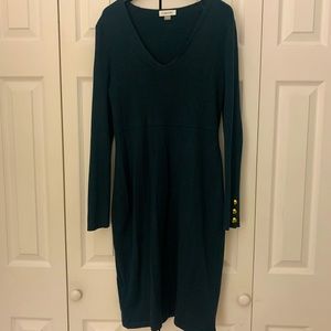 Calvin Klein Green Sweater Dress